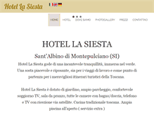 Tablet Screenshot of hotel-lasiesta.it